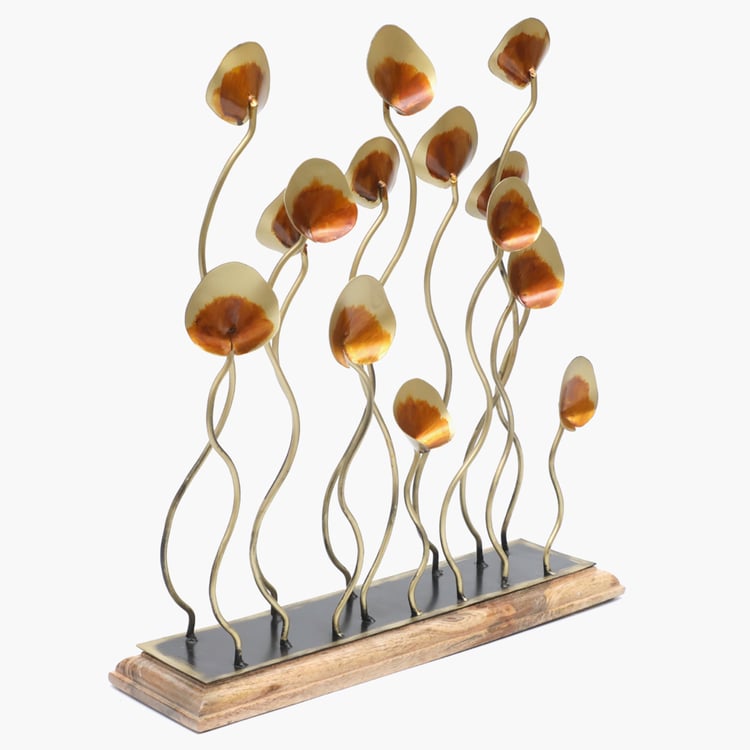 VEDAS Mystical Indiana Metal Abstract Table Accent