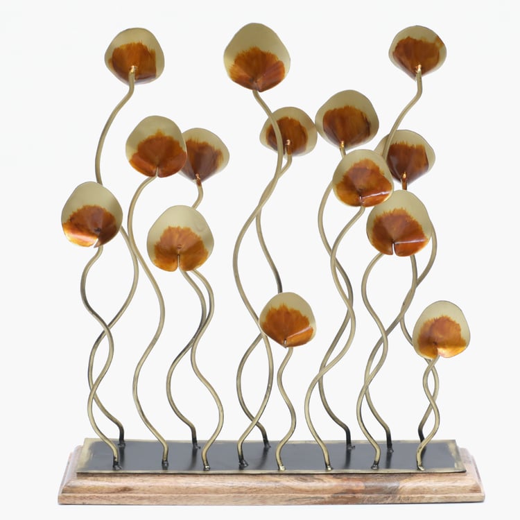 VEDAS Mystical Indiana Metal Abstract Table Accent