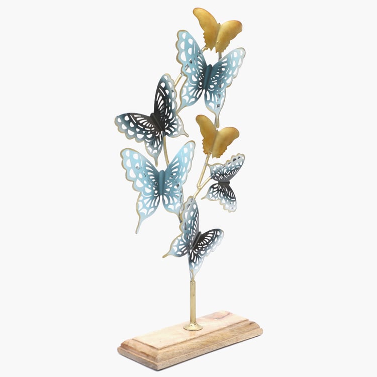 VEDAS Mystical Indiana Metal Butterfly Table Accent