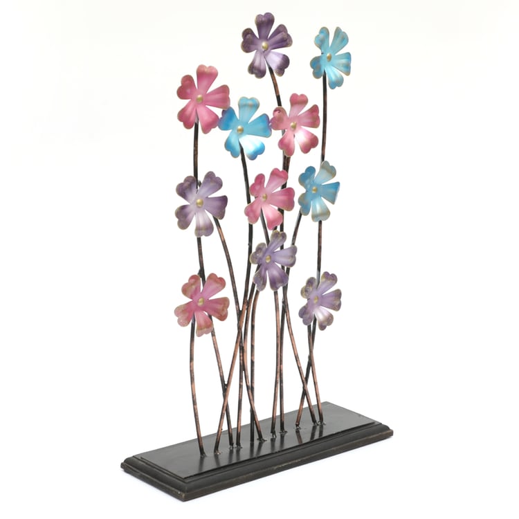 VEDAS Mystical Indiana Metal Leaves Table Accent