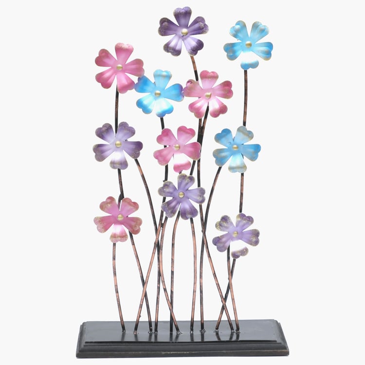 VEDAS Mystical Indiana Metal Leaves Table Accent