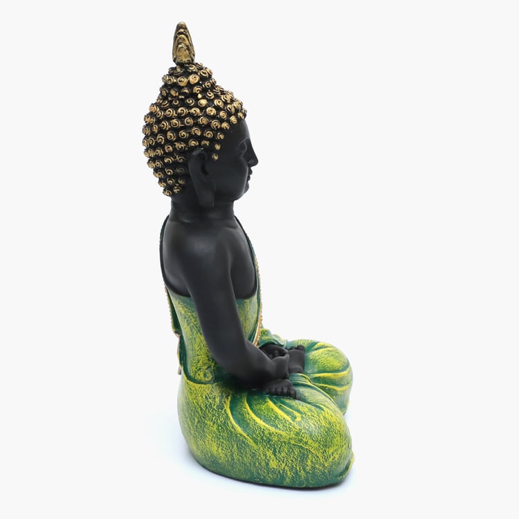 VEDAS Mystical Indiana Metal Buddha Figurine