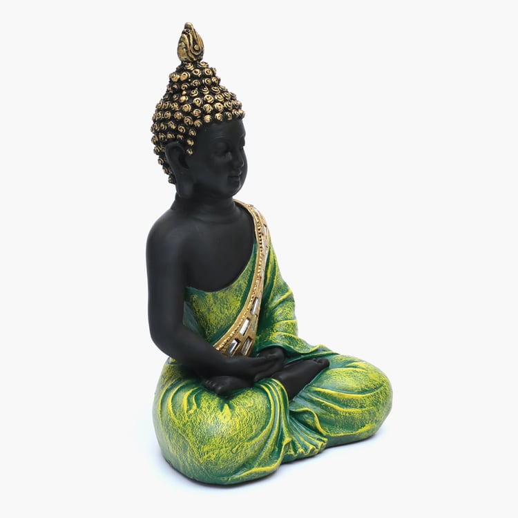 VEDAS Mystical Indiana Metal Buddha Figurine
