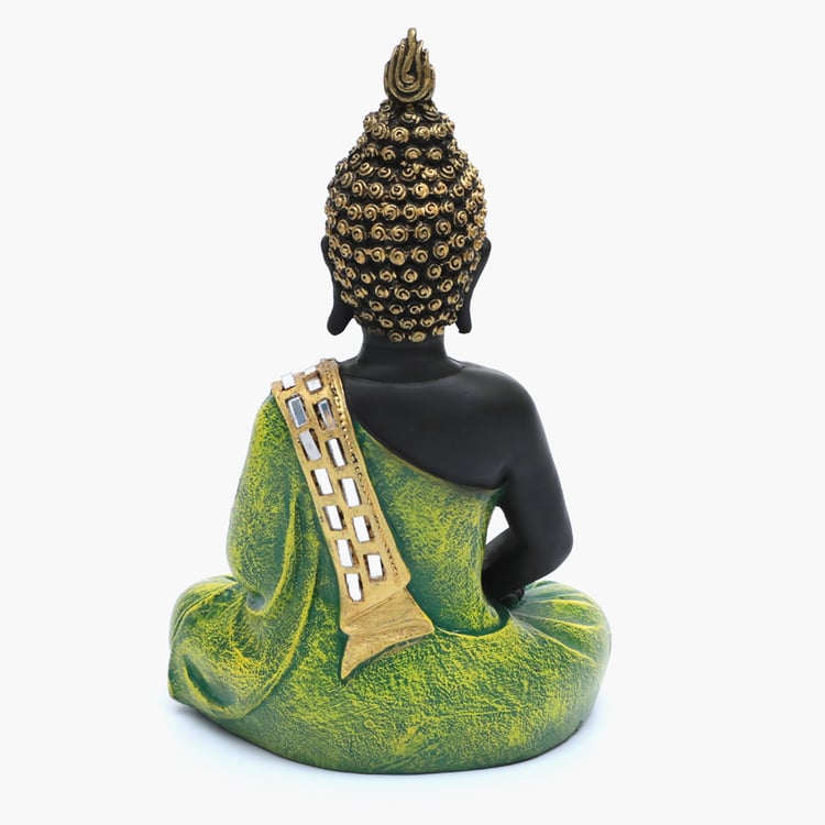 VEDAS Mystical Indiana Metal Buddha Figurine