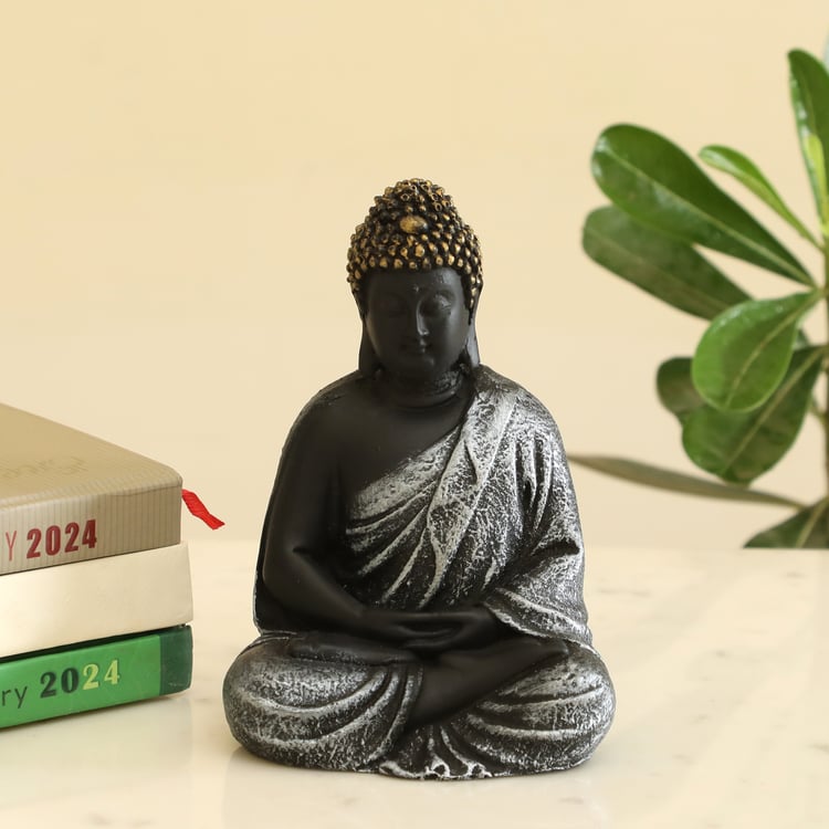 VEDAS Mystical Indiana Arban Polyresin Meditating Buddha Figurine