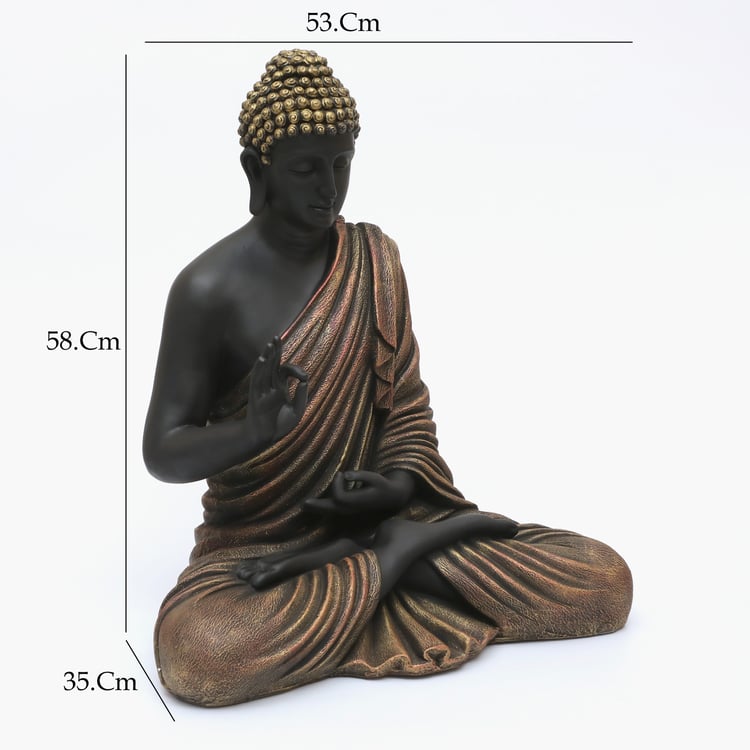 VEDAS Mystical Indiana Bento Polyresin Blessing Buddha Figurine