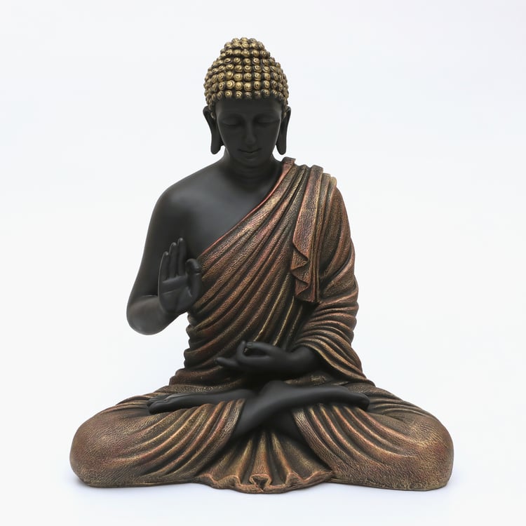 VEDAS Mystical Indiana Bento Polyresin Blessing Buddha Figurine