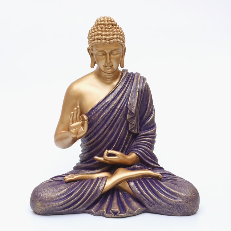 VEDAS Mystical Indiana Bento Polyresin Blessing Buddha Figurine