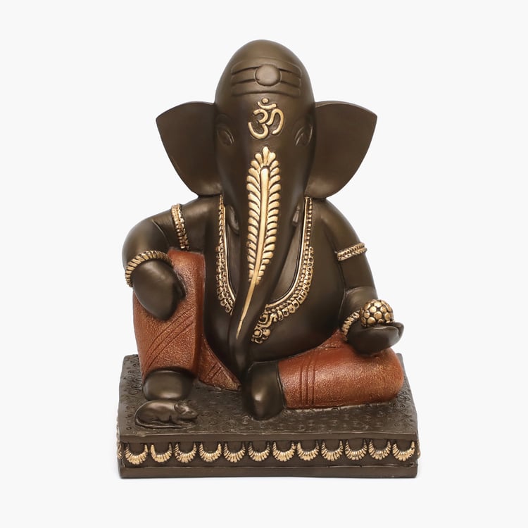 VEDAS Mystical Indiana Polyresin Nandana Ganesha Figurine