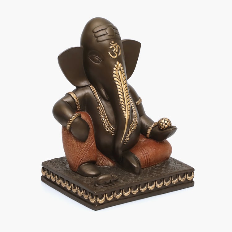 VEDAS Mystical Indiana Polyresin Nandana Ganesha Figurine