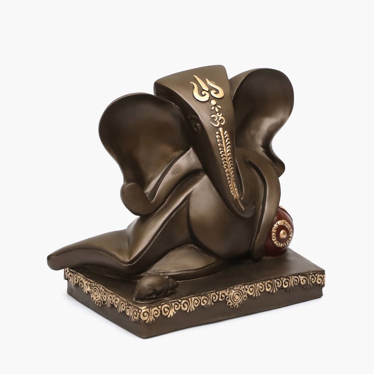 VEDAS Mystical Indiana Polyresin Vishwaraja Ganesha Figurine