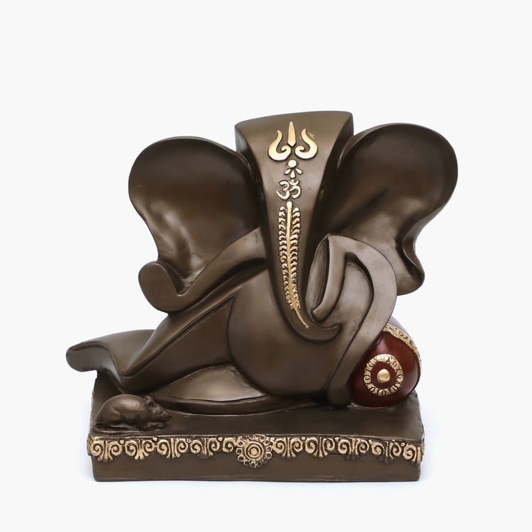 VEDAS Mystical Indiana Polyresin Vishwaraja Ganesha Figurine