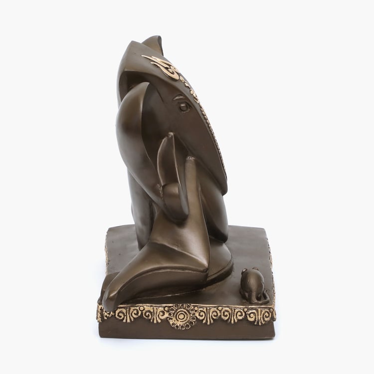 VEDAS Mystical Indiana Polyresin Vishwaraja Ganesha Figurine