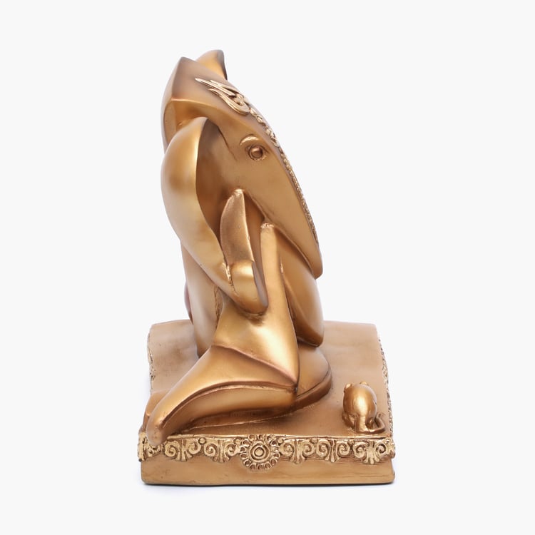 VEDAS Mystical Indiana Polyresin Vishwaraja Ganesha Figurine