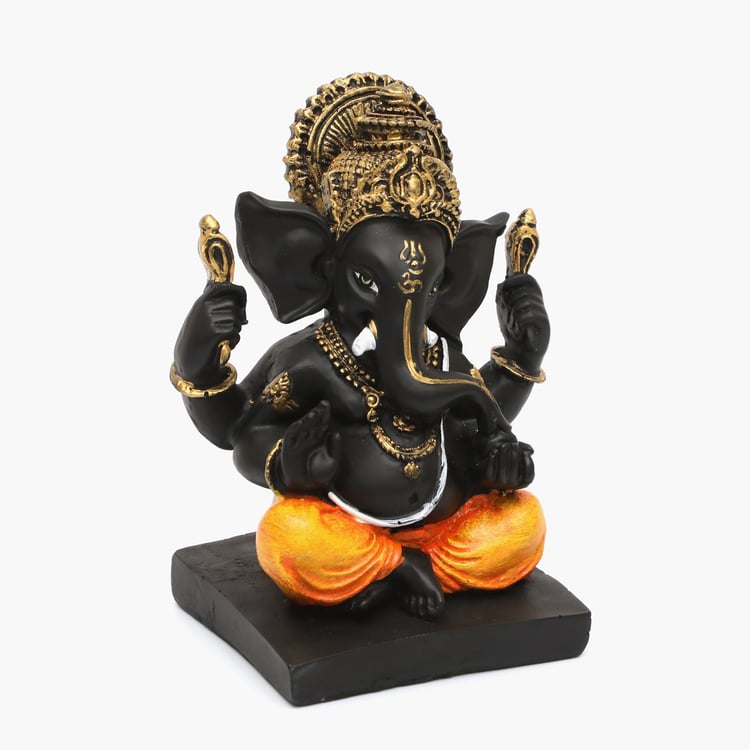 VEDAS Mystical Indiana Polyresin Bhupati Ganesha Figurine