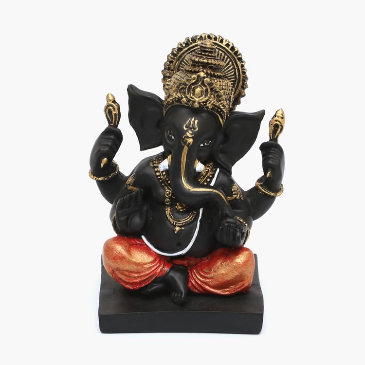 VEDAS Mystical Indiana Polyresin Bhupati Ganesha Figurine