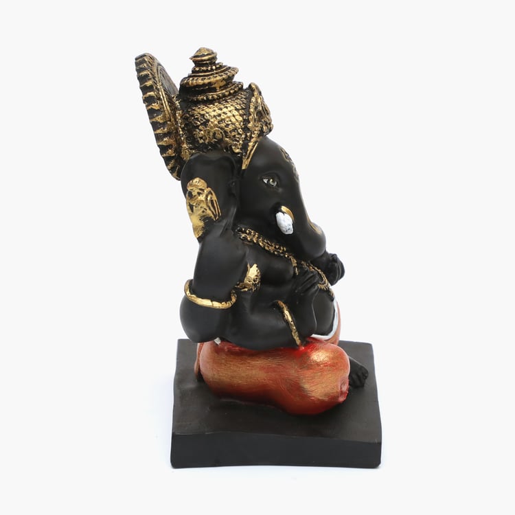 VEDAS Mystical Indiana Polyresin Bhupati Ganesha Figurine