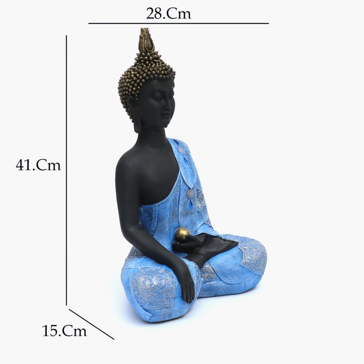 VEDAS Mystical Indiana Polyresin Laddu Buddha Figurine