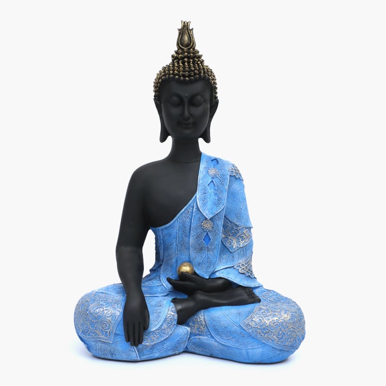 VEDAS Mystical Indiana Polyresin Laddu Buddha Figurine