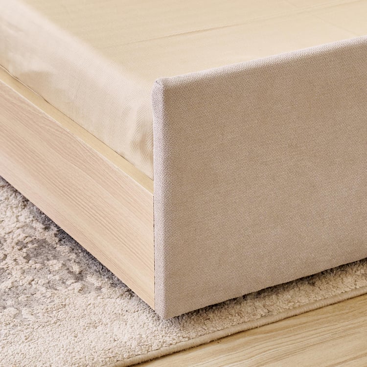 Hive Fabric Day Bed with Trundle - Beige