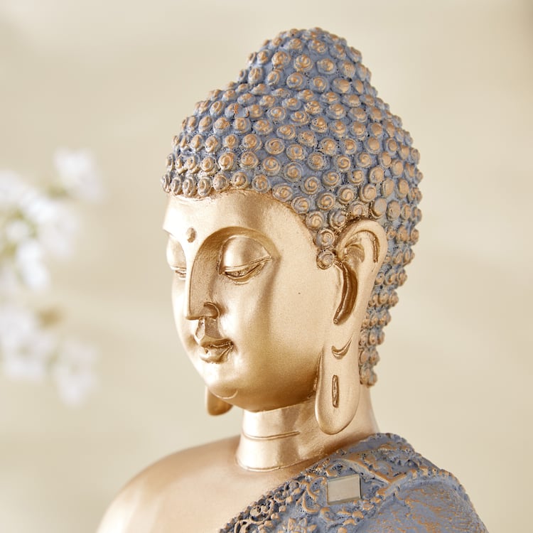 Corsica Alpana Polyresin Sitting Buddha Figurine