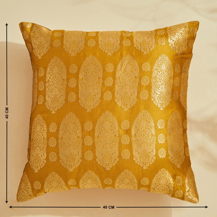 Corsica Brocade Baisley Set of 5 Brocade Cushion Covers - 40x40cm