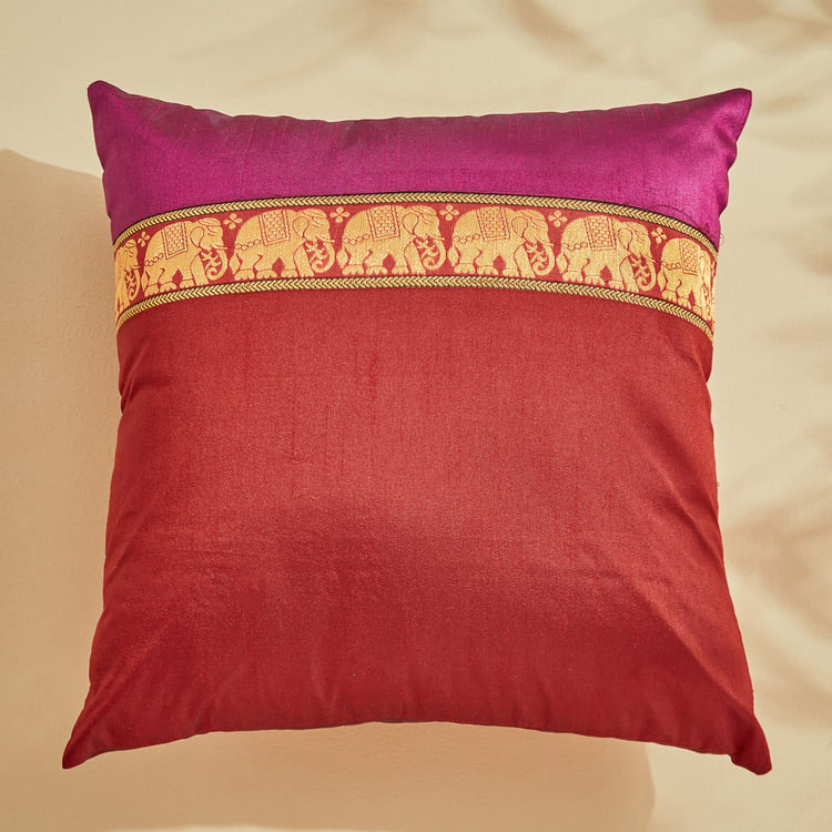 Corsica Brocade Mammoth Set of 5 Elephant Brocade Cushion Covers - 40x40cm