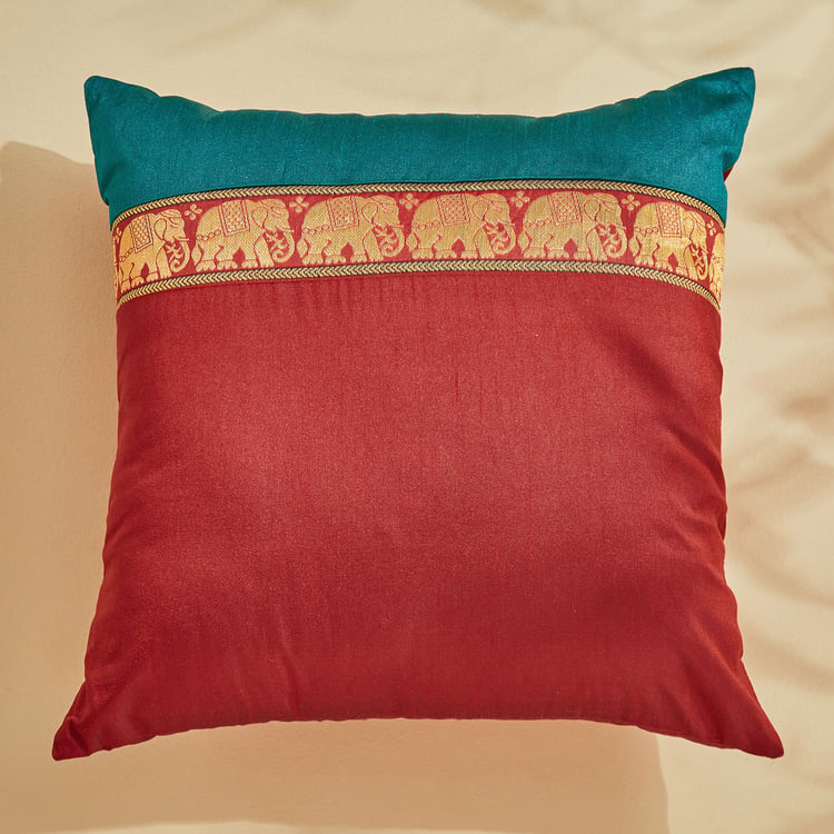 Corsica Brocade Mammoth Set of 5 Elephant Brocade Cushion Covers - 40x40cm