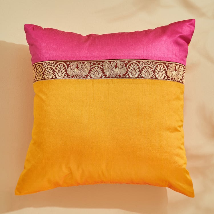 Corsica Brocade Masher Set of 5 Woven Cushion Covers - 40x40cm