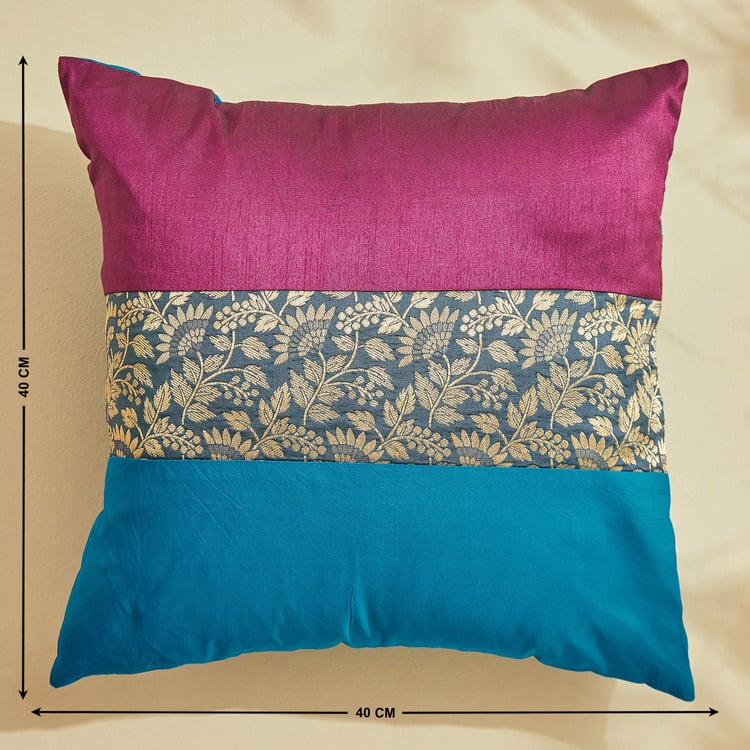 Corsica Brocade Palermo Set of 5 Woven Cushion Covers - 40x40cm