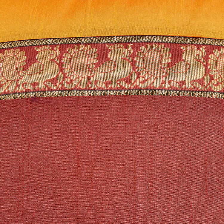 Corsica Brocade Peafoul Set of 5 Woven Cushion Covers - 40x40cm