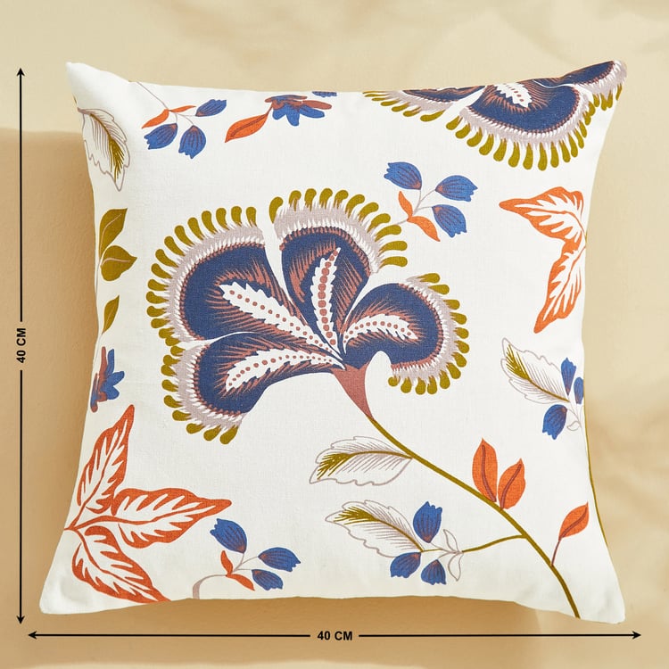 Corsica Florish Set of 2 Printed Cushion Covers - 40x40cm