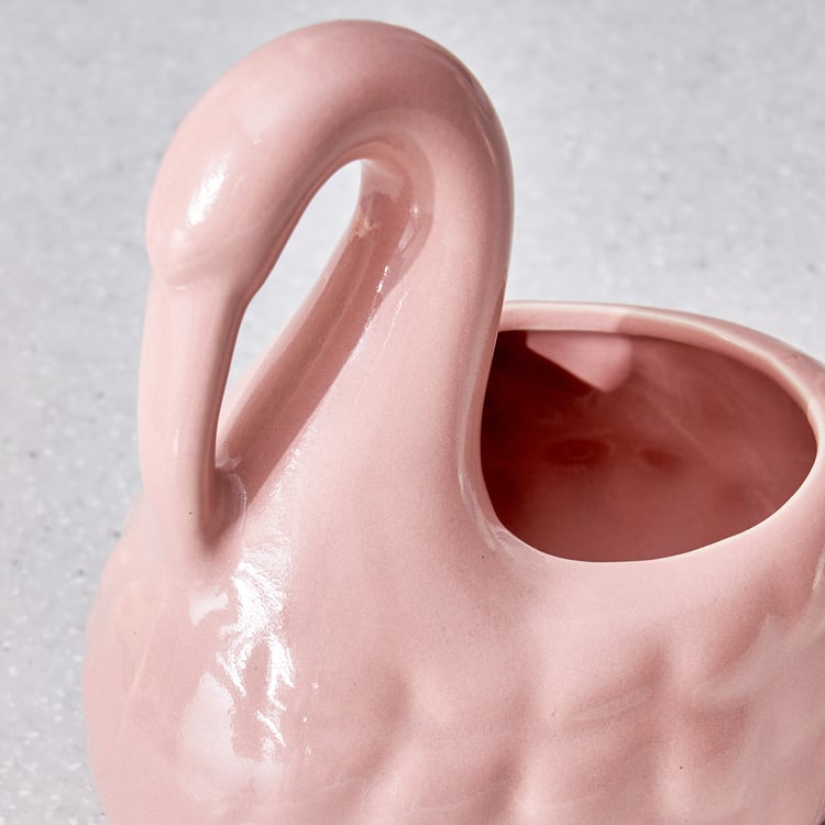 Corsica Eden Ceramic Swan Planter