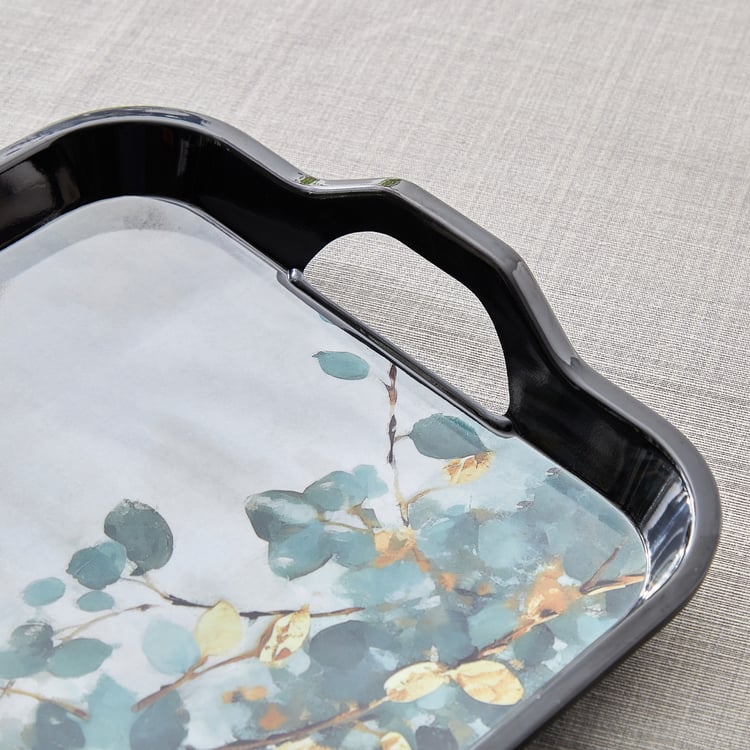 Garnet Melamine Printed Small Serving Tray - 38x27.5cm