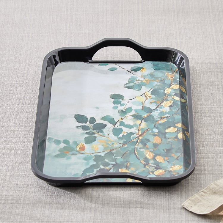 Garnet Melamine Printed Small Serving Tray - 33x22cm