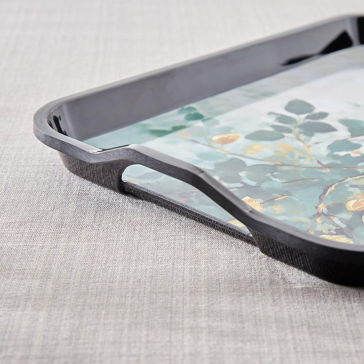 Garnet Melamine Printed Small Serving Tray - 33x22cm