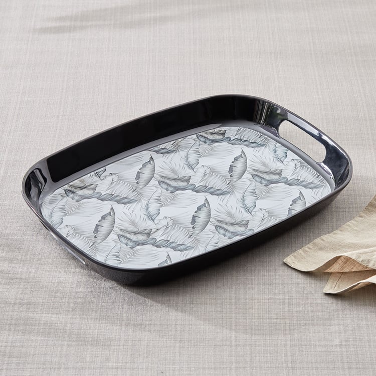 Garnet Melamine Printed Serving Tray - 38x28cm