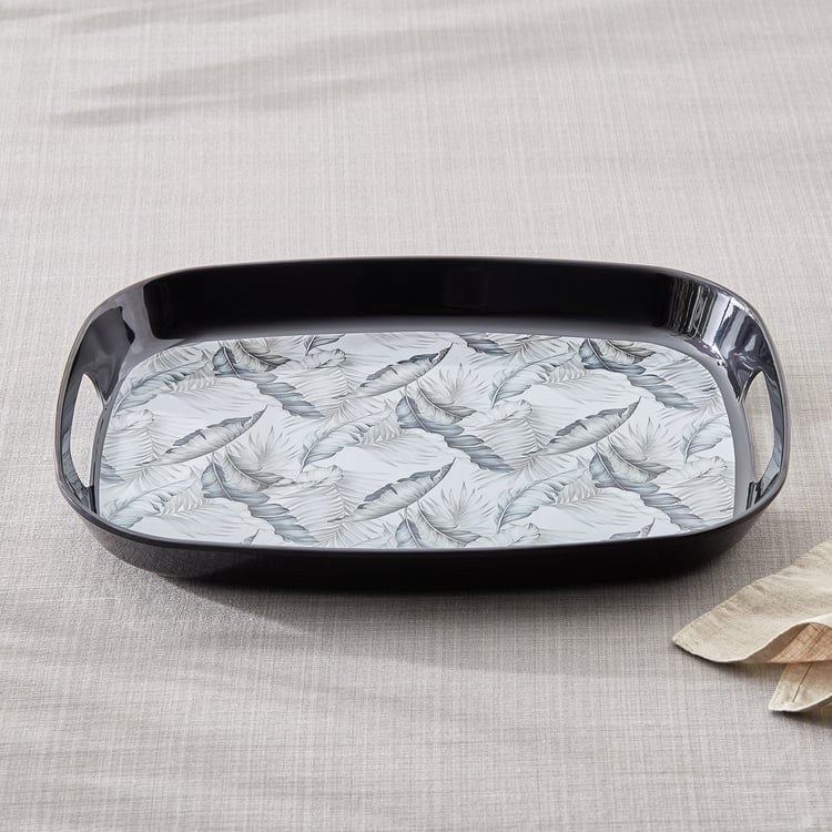 Garnet Melamine Printed Serving Tray - 38x28cm