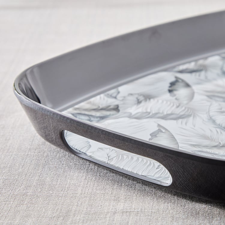 Garnet Melamine Printed Serving Tray - 38x28cm