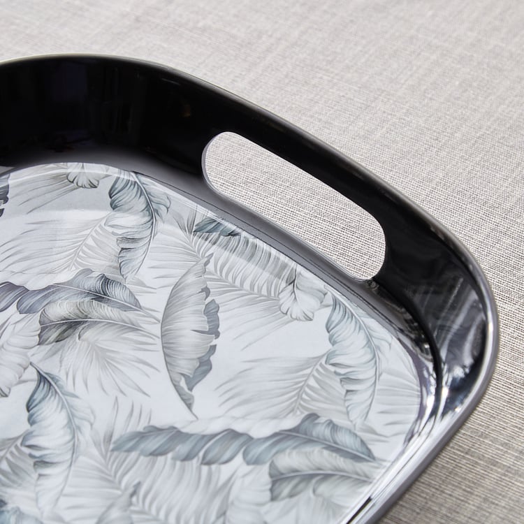 Garnet Melamine Printed Small Serving Tray - 33x24.5 cm
