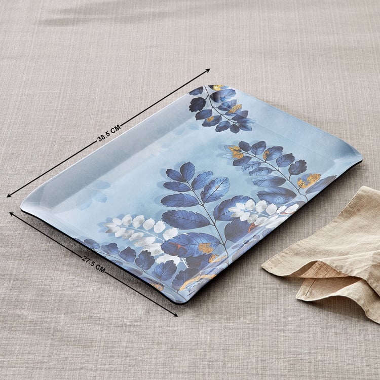 Garnet Melamine Printed Serving Tray - 38.5x275cm