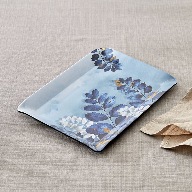 Garnet Melamine Printed Small Serving Tray - 31x23cm
