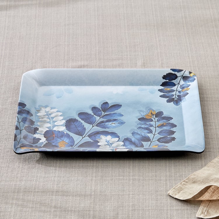 Garnet Melamine Printed Small Serving Tray - 31x23cm