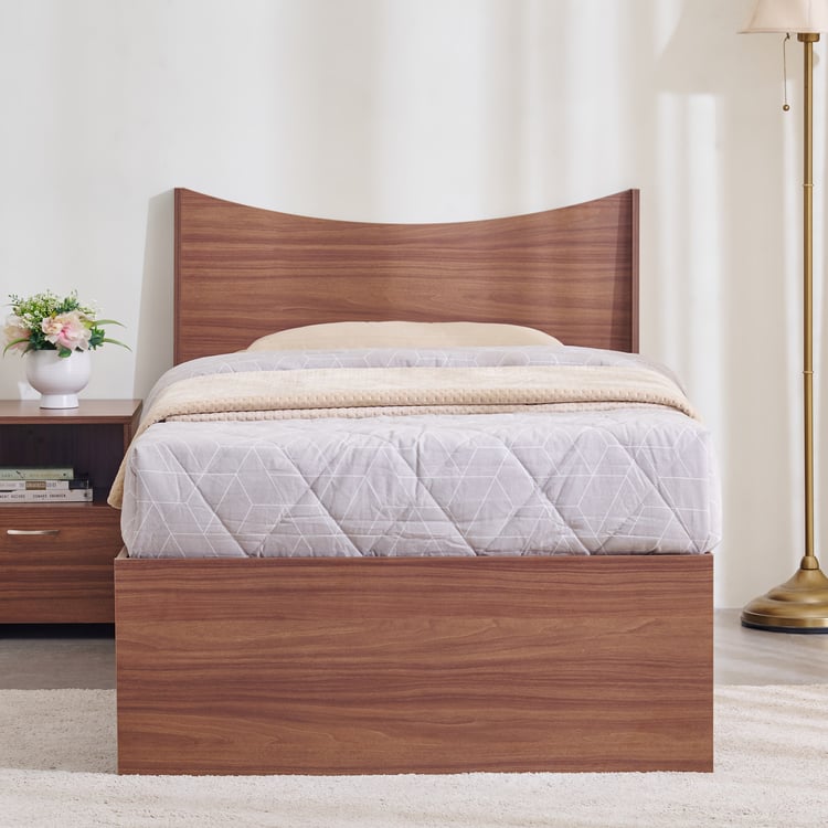 Helios Alton Single Bed with Bedside Table