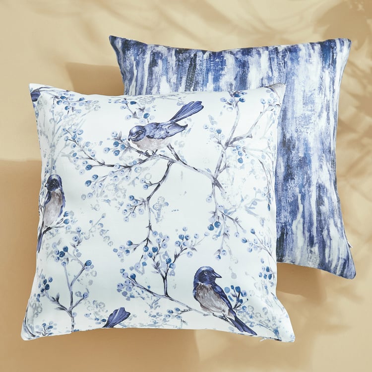 Corsica Florish Callum Set of 2 Printed Cushion Covers - 40x40cm