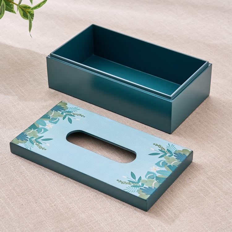 Raisa Aurora Wooden Printed Tissue Holder - 24x13x8.5cm