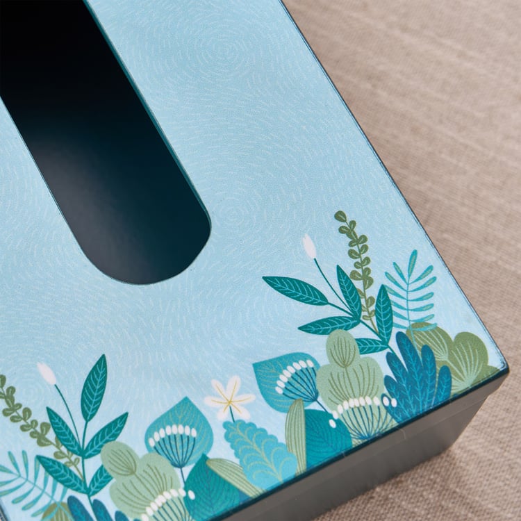 Raisa Aurora Wooden Printed Tissue Holder - 24x13x8.5cm