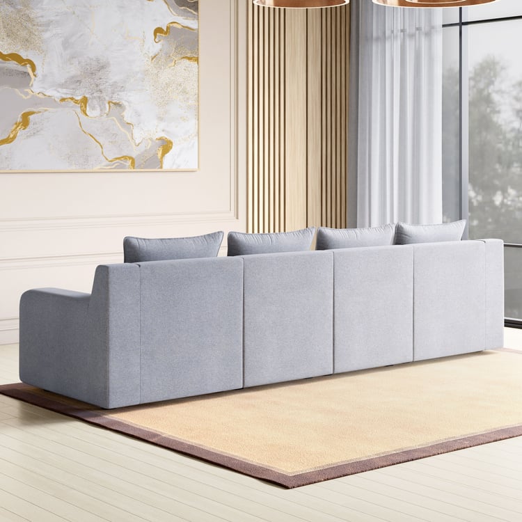 Chrono Fabric 4-Seater Sofa - Grey