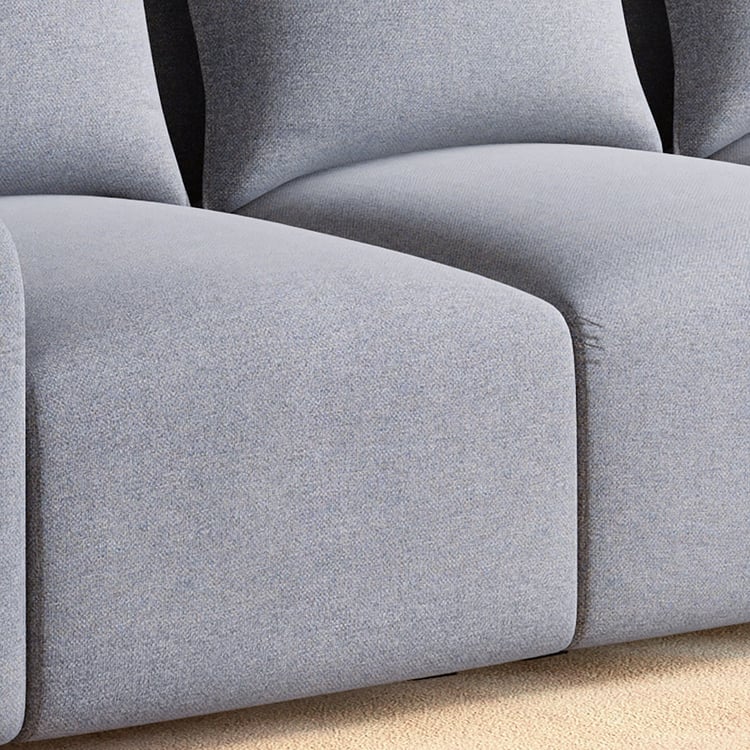 Chrono Fabric 4-Seater Sofa - Grey