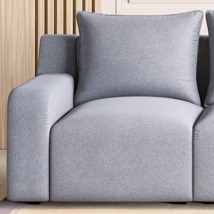 Chrono Fabric 4-Seater Sofa - Grey